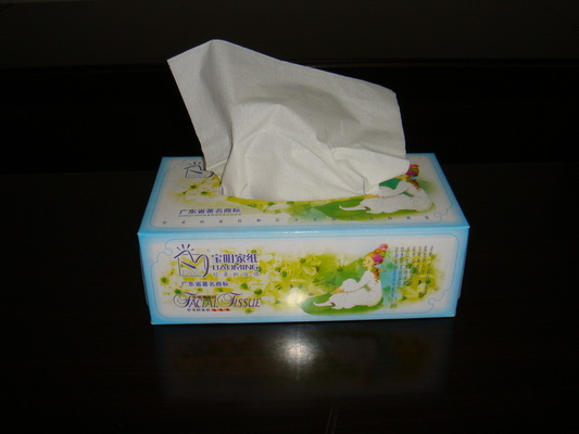China 144 sheets Absorbent Soft Facial Tissue Paper , Box Facial Tissue  13gsm supplier
