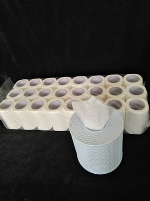 China White Virgin Wood Pulp Embossed Pattern Sanitary Toilet Tissue Paper supplier