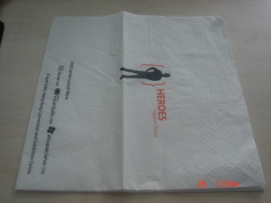 China Customized Printed Paper Napkin &amp; Serviette for wedding party 240mm*240mm supplier