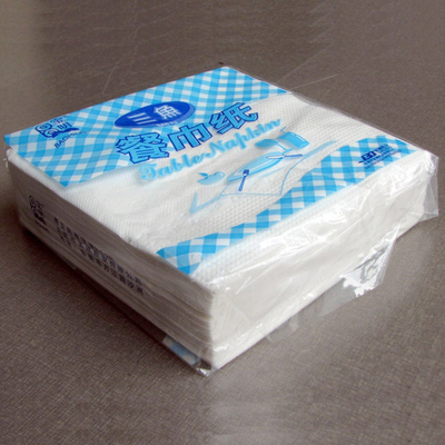 China Personalized Premium White Facial Paper Napkins 50 Sheets Per Bag supplier