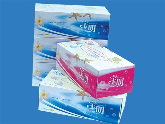 China Healthy 100% virgin wood pulp box Facial Tissue Paper , 13~14gsm supplier