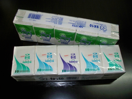 China Premium  Embossed Pocket Tissue Packs 10 sheets of Virgin Wood Pulp supplier
