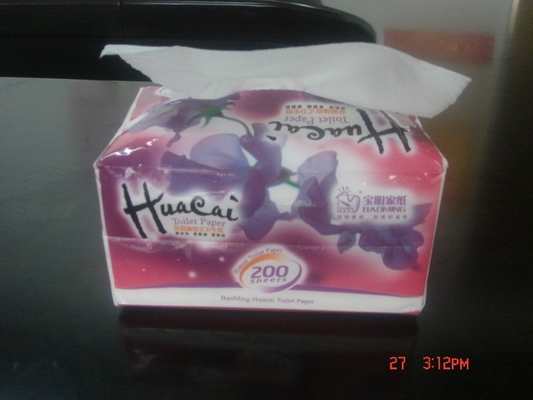 China Eco Friendly 3 Ply Tissues , Plastics Bag Soft Pack Facial Tissue Paper supplier